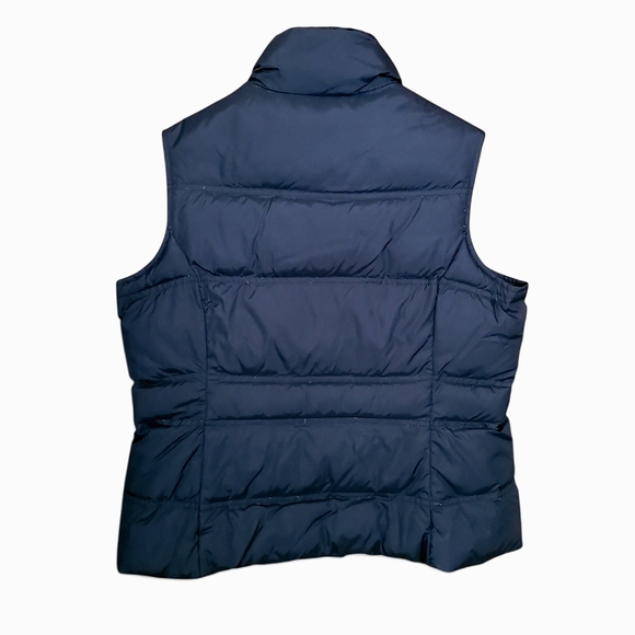 Women's Lands End Down Puffer Vest Warm Winter SP 6-8 Black - Picture 3 of 10